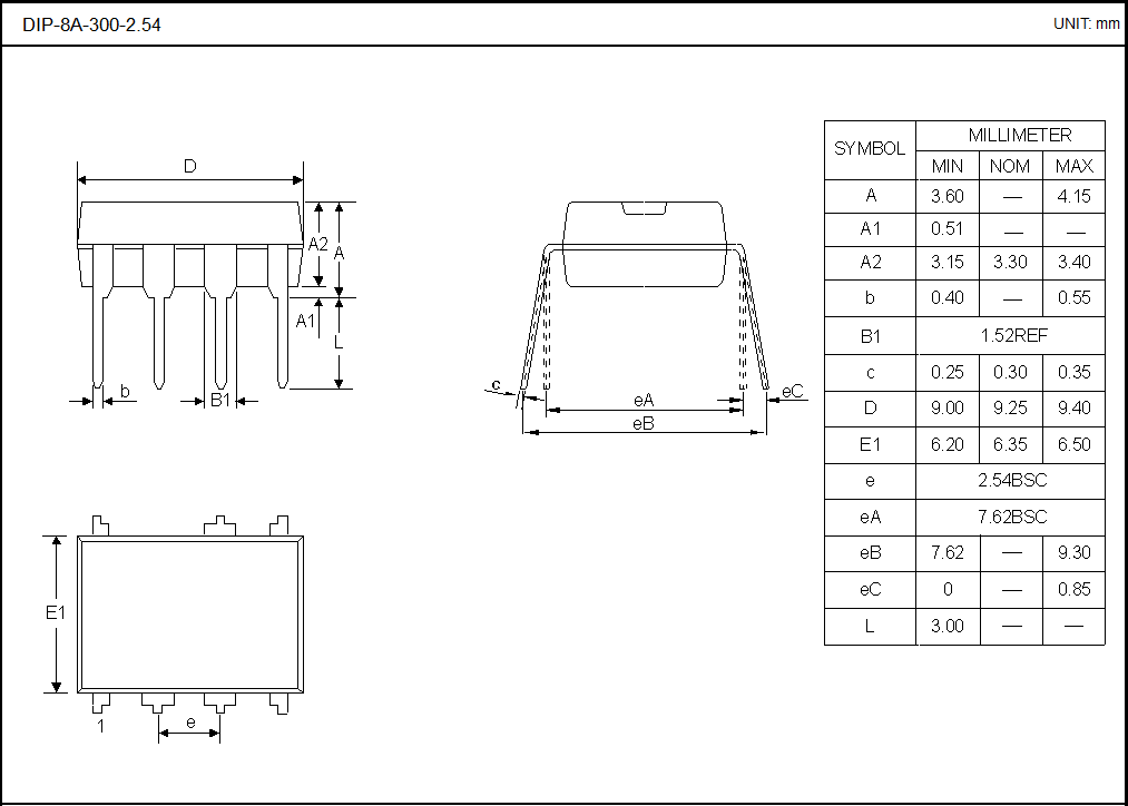 DIP-8A-300-2.54